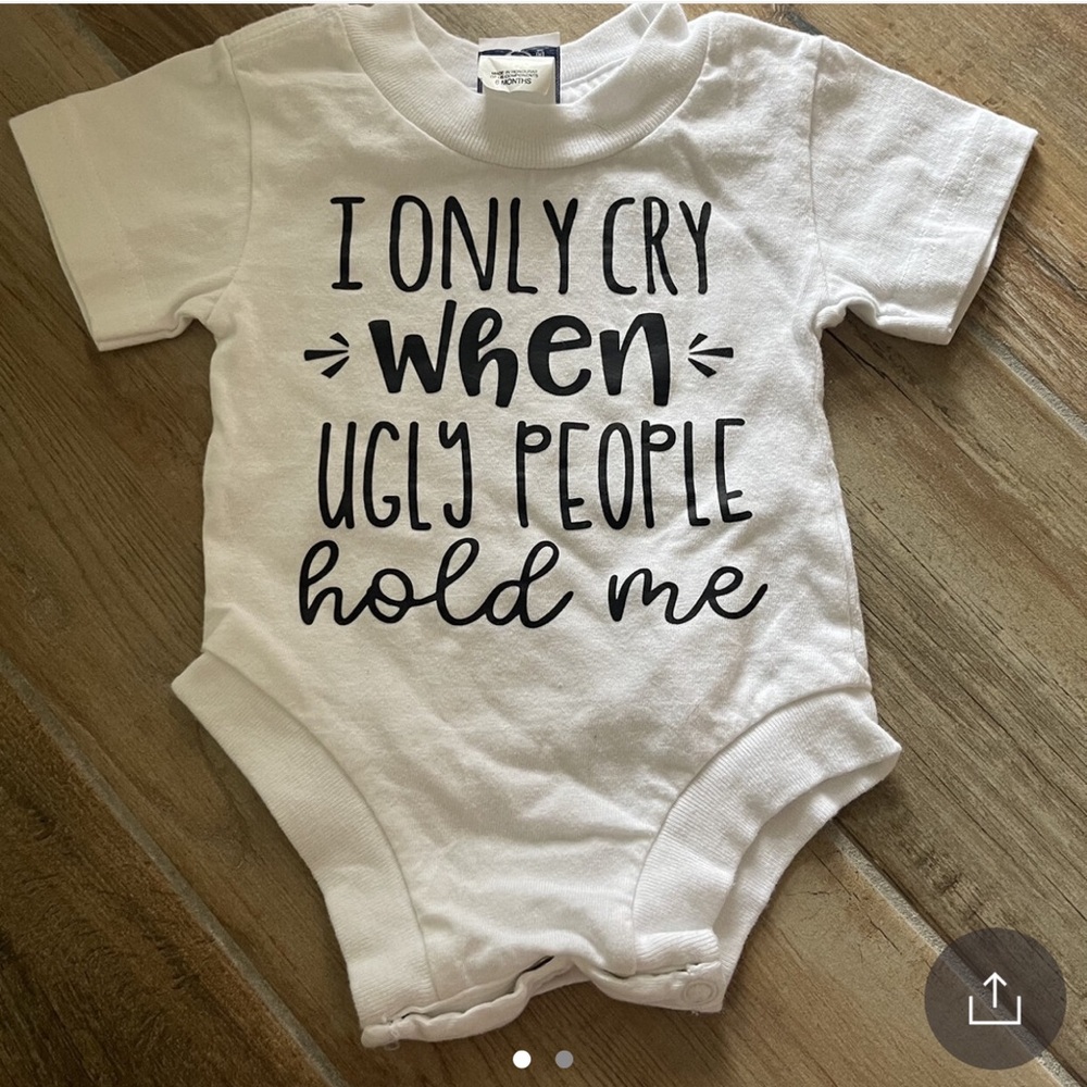 Funny baby graphic onesie